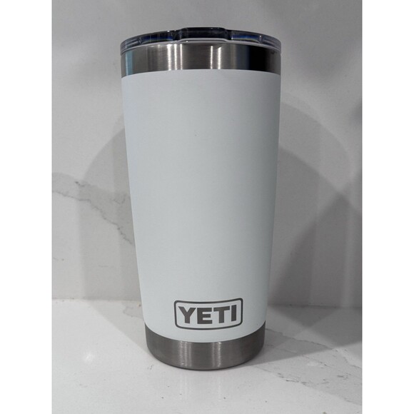 Yeti Rambler wi/ Monogram "PLS" 20oz Travel Mug w/ MagSlider Lid Stainless Steel - Picture 2 of 13